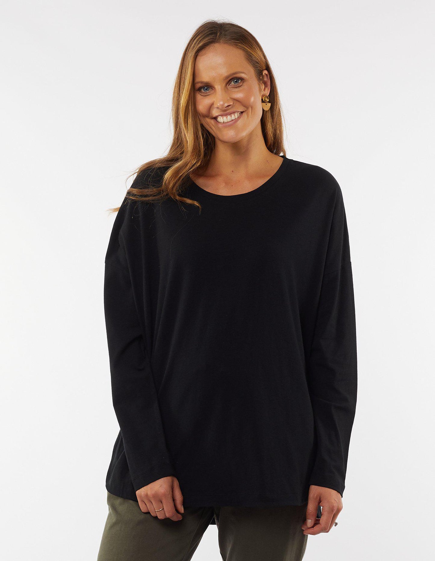Society L/S Tee - Black - Elm Lifestyle - FUDGE Gifts Home Lifestyle