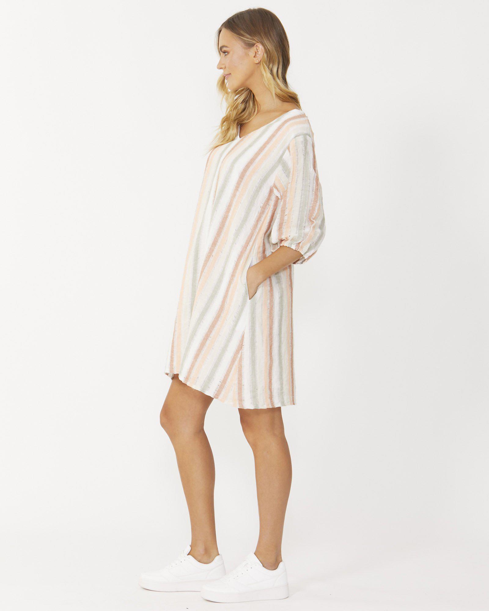 Sophia Dress - Summer Stripe - Sass - FUDGE Gifts Home Lifestyle