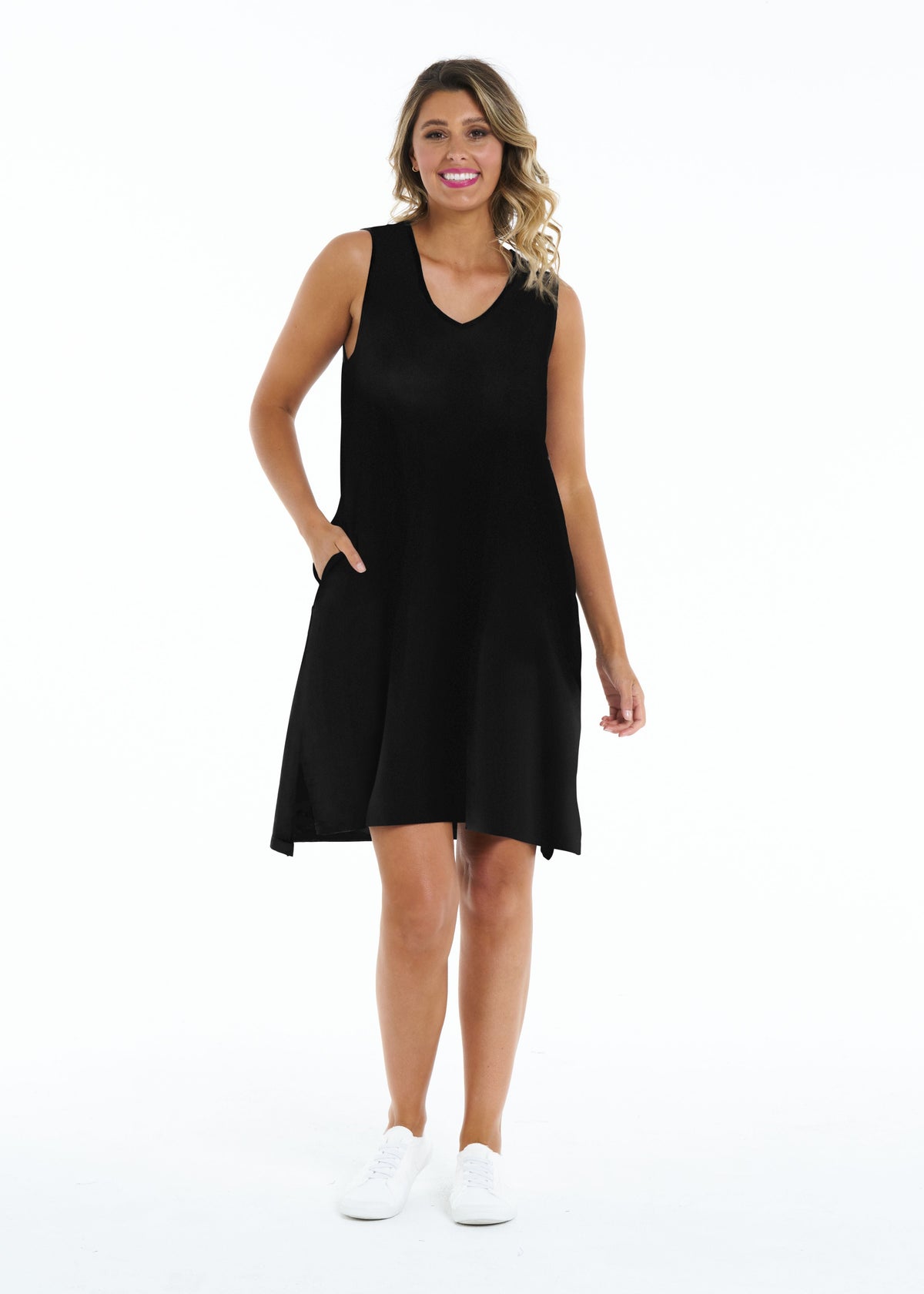 Summer Dress - Black - Betty Basics - FUDGE Gifts Home Lifestyle