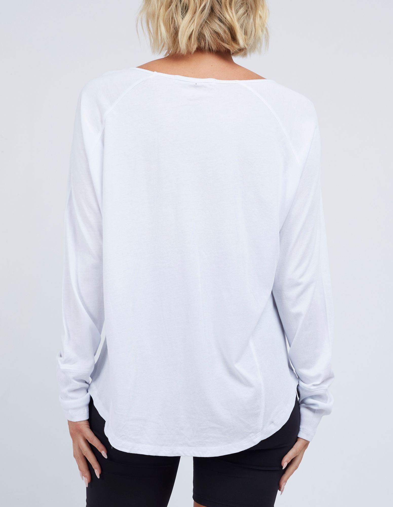 Extend L/S Tee - White - Foxwood - FUDGE Gifts Home Lifestyle