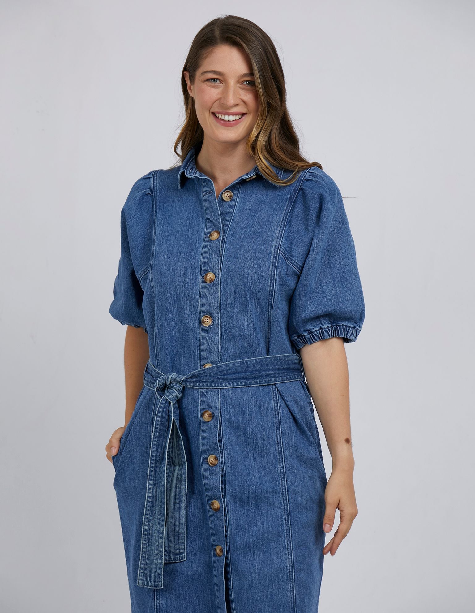 Miranda Shirt Dress - Light Blue - Foxwood - FUDGE Gifts Home Lifestyle