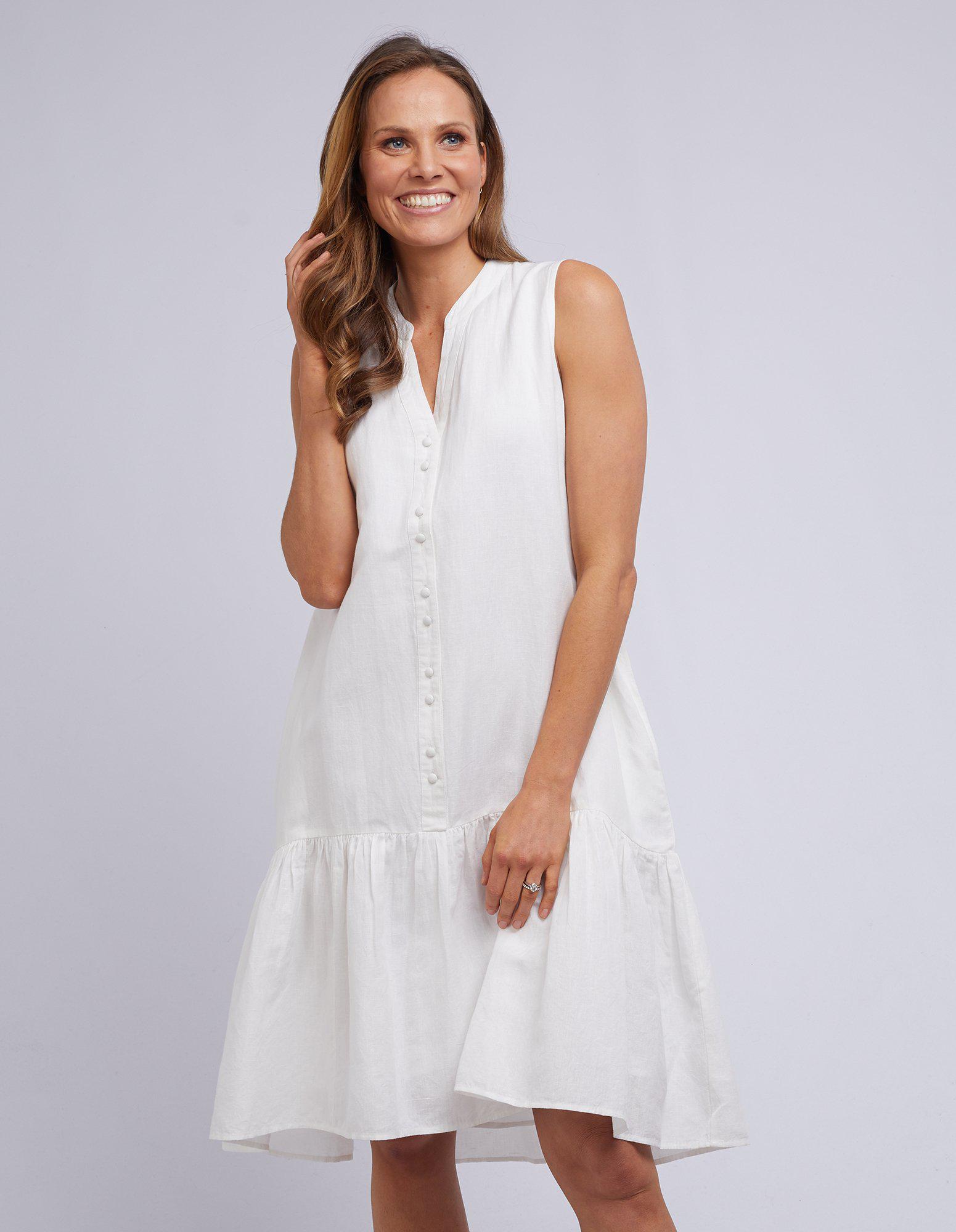 Yarra Dress - White - Foxwood - FUDGE Gifts Home Lifestyle