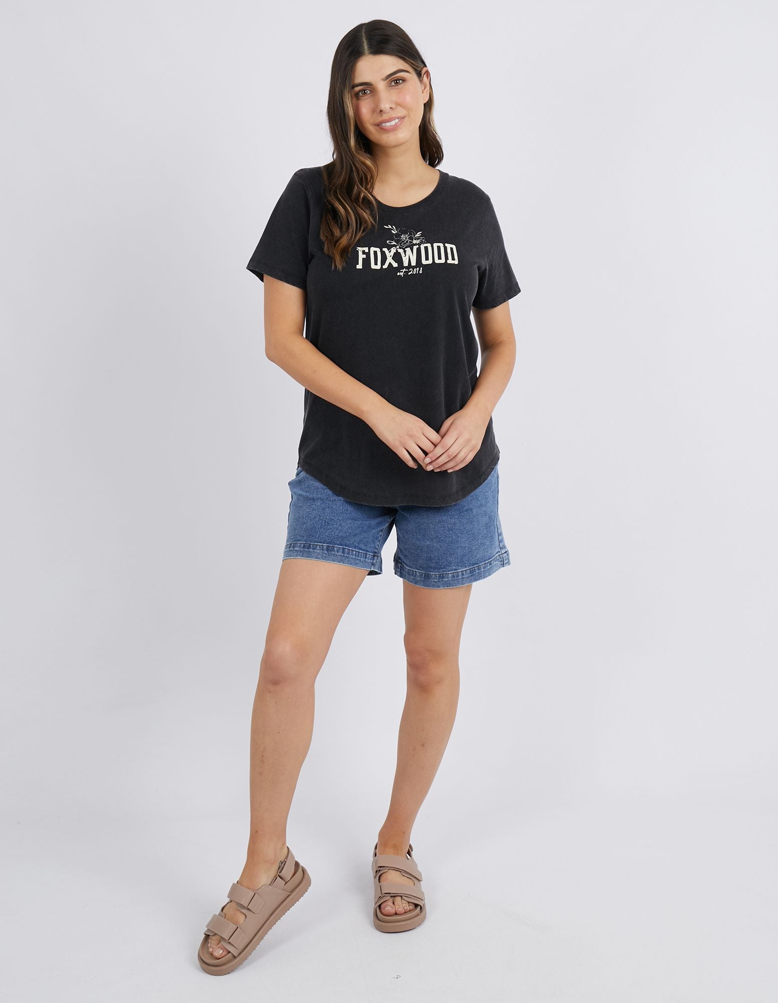 Gather Tee - Washed Black - Foxwood - FUDGE Gifts Home Lifestyle
