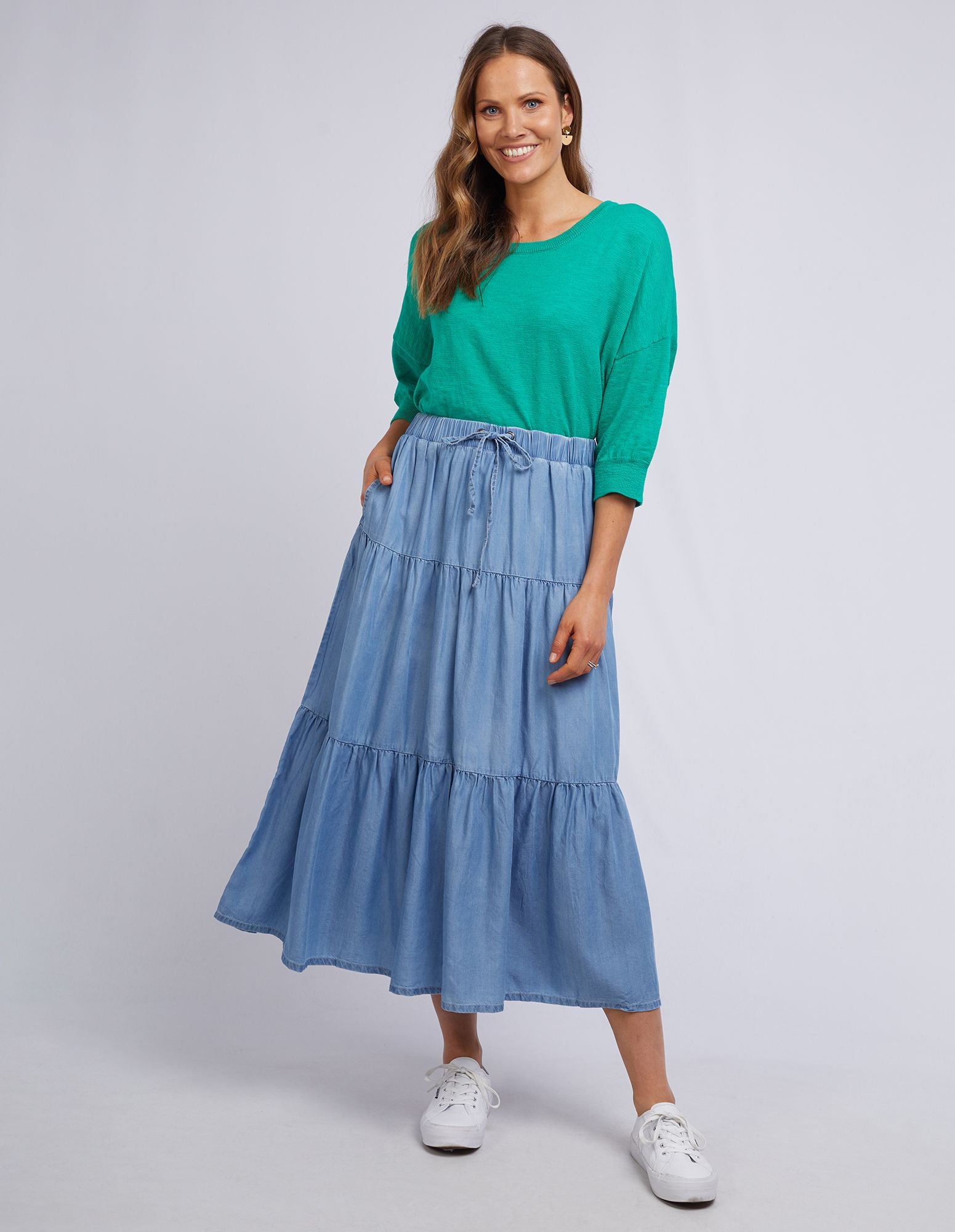Away From Blue | Aussie Mum Style, Away From The Blue Jeans Rut: Two Ways  To Wear: Chambray Maxi Skirt in Winter