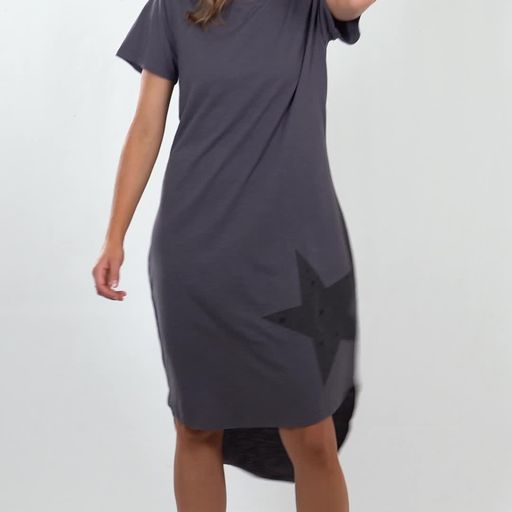 Falling Stars Dress - Charcoal - Elm Lifestyle - FUDGE Gifts Home Lifestyle